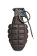 Hand grenade isolated over a white background