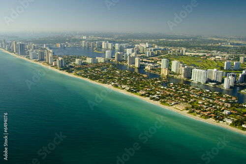 Obraz na płótnie canvas Widok z lotu ptaka Miami Beach