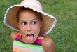 Girl in strow hat
