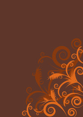 Poster - Floral frame. Vector.