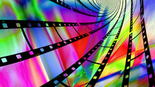 Colorful Filmstrips Swirl