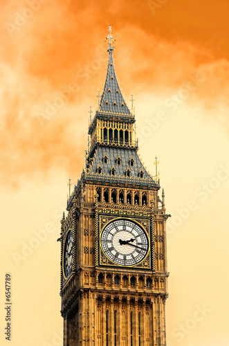 Plakat na papierze fotorealistycznym Big ben 2