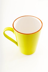 Green empty mug