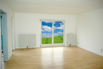 Empty room of apartment