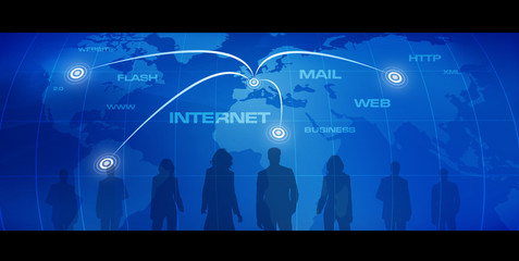 Wall Mural - internet