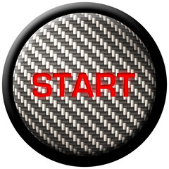 Wall Mural - Carbon Fiber Start Button