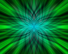 Abstract Green Flower