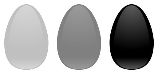 Poster - black and gray easter aqua eggs