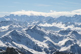 Fototapeta Góry - les alpes sous la neige