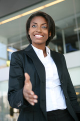 Poster - Business Woman Handshake