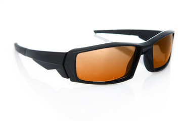 man sunglasses on  white background