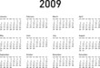 Simple Calendar for 2009 (2009_d1)