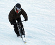 velo ski neige montagne snow surf ski bike