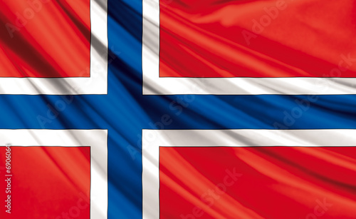 Fotomural Drapeau de Norvège, Royaume de