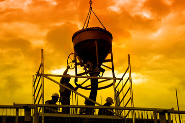 Poster - Concrete pouring works