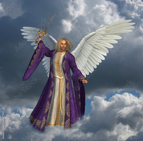 Board z aluminiowym obramowaniem Archangel micheal - wersja bez promiennego efektu nieba