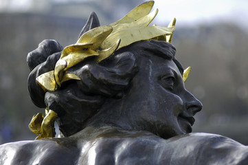 Wall Mural - France; Paris; Sculpture at the concorde square