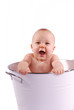 © Leah McDaniel - Laughing Baby in a White Tub