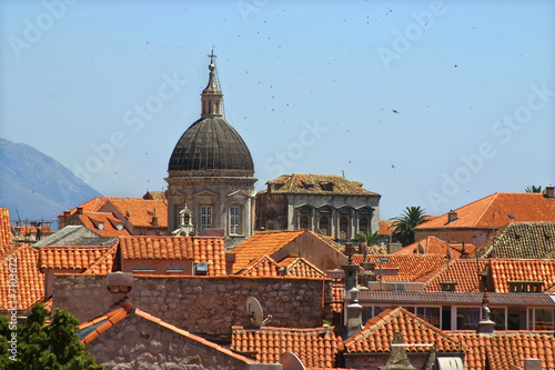 Plakat na papierze fotorealistycznym Dachówka