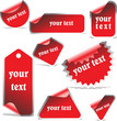 vector stickers and labels set
