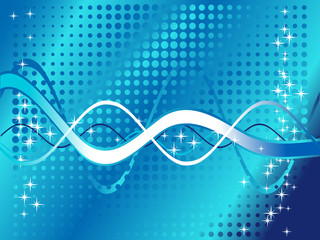 Poster - Abstract flowing background