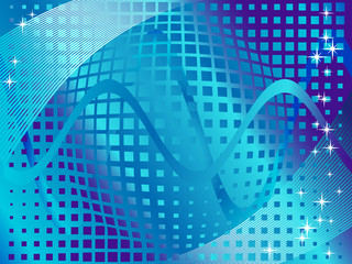 Poster - Abstract flowing background