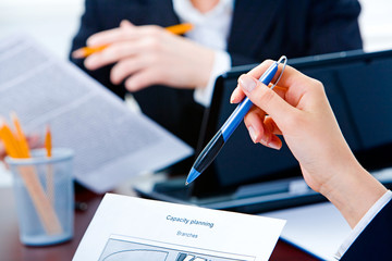 Poster - Businesswoman’s hand