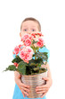 © matka_Wariatka - boy with potted flower