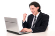 © pikselstock - Businessman using laptop