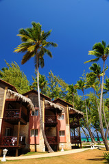 Poster - Tropical resort on ocean shore