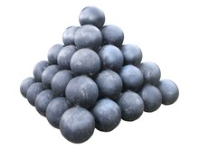 A Collection Of Iron Cannon Balls.