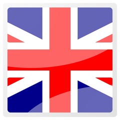 Poster - united kingdom square aqua button