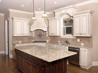 Wall Mural - Luxury Kitchen with Granite topped Island 1