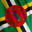 Dominica Flag Closeup