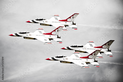 Fotografía Thunderbirds F16's in Formation