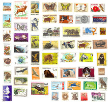 Collection Of Vintage Animal Stamps