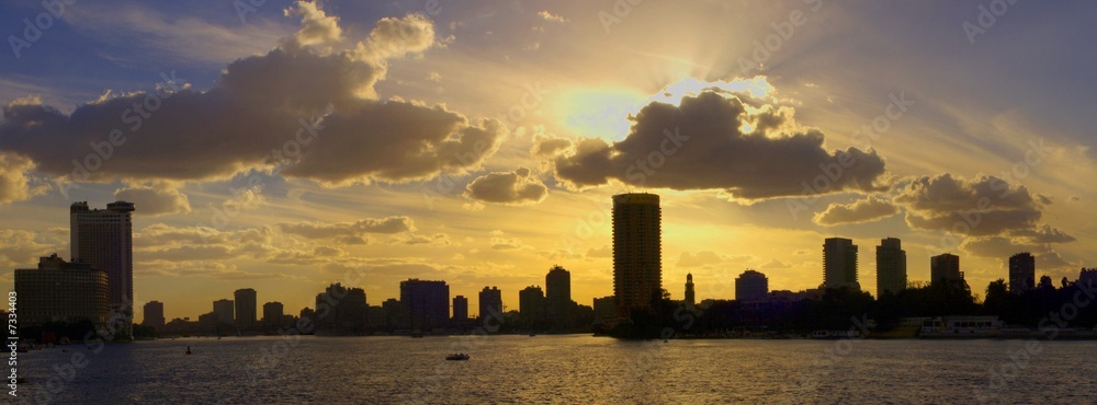 Cairo Nile Skyline Egypt