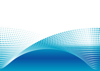 Leinwandbilder - vector file of wave flow background