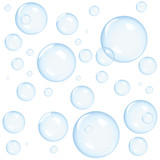 Fototapeta  - Blue bubbles background