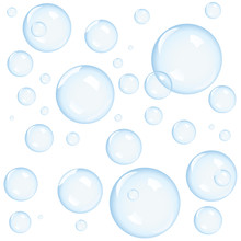 Blue Bubbles Background