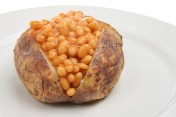 Wall Mural - Baked Potato and Beans