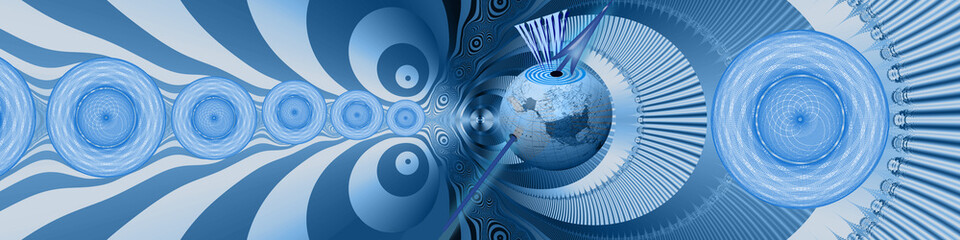 Wall Mural - Banner: Internet and targets