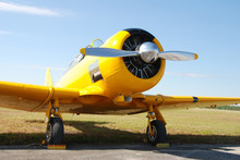 Vintage Yellow Airplane
