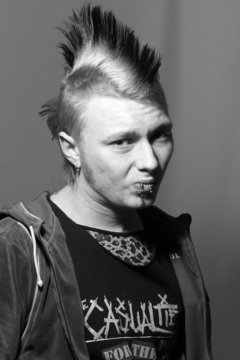 punk in black