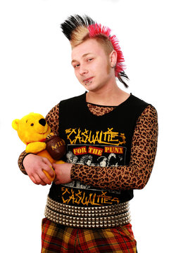 The punk and its favourite toy