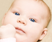 Beautiful Baby Close-up Portrait