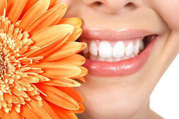 Canvas Print - Woman teeth