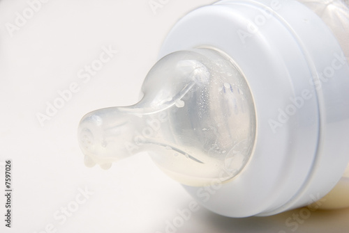 Cuadros en Lienzo baby feeding bottle teat close-up