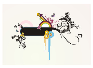 Wall Mural - banner en vector