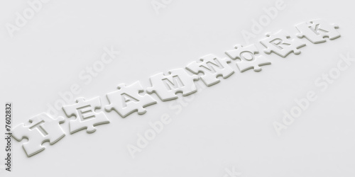 Puzzle pieces with text wri...